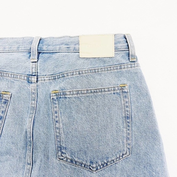 Everlane The Denim Reconstructed Jean Skirt Light Wash SZ29 - Picture 2 of 10